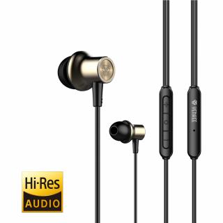 High Resolution audio sluchátka do uší s mikrofonem Barva: Zlatá