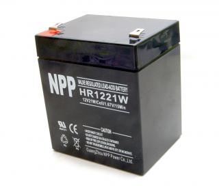 HR1221W NPP olověný akumulátor 12V 5Ah