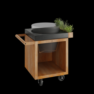 OFYR Kamado Table Corten 65 PRO Concrete BGE