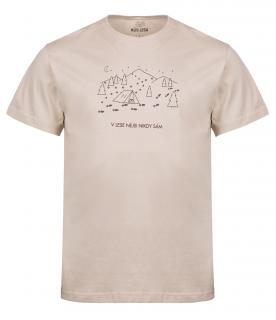 Pánské tričko - V lese nejsi nikdy sám Velikost: XL