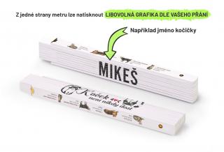 DÁREK PRO MILOVNÍKY KOČEK - Skládací metr - kočičí plemena s vlastním potiskem