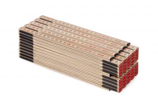 Sada 10 ks skládacích 2m habrové dřevo - typ Slimboy 2m