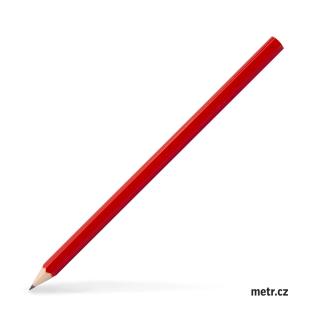 šestihranná tužka v červeném laku, 240 mm