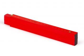 Skládací metr  - 100 cm - červeném neonový lak