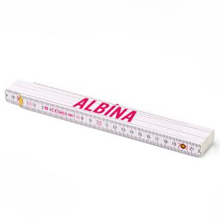 Skládací metr - 200 cm - metr s potiskem Albína