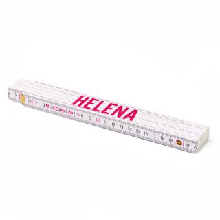 Skládací metr - 200 cm - metr s potiskem Helena