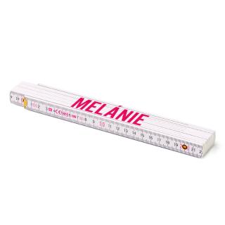 Skládací metr - 200 cm - metr s potiskem Melanie