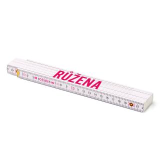 Skládací metr - 200 cm - metr s potiskem Růžena