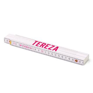 Skládací metr - 200 cm - metr s potiskem Tereza
