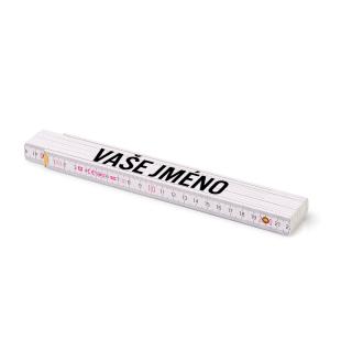 Skládací metr se jménem Zadejte požadované jméno: Zdeněk