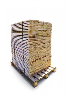 Vzduchosuché palivové bukové dřevo, hranoly 96 cm, čisté bez kůry, 1 prmr