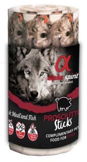 Alpha Spirit Dog Prosciutto Sticks Ristra 16ks Balení: box 4+1 ZDARMA