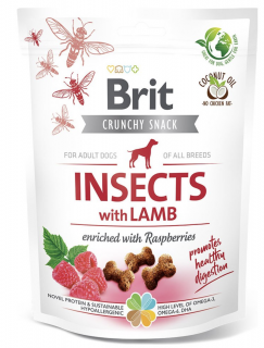 Brit Care Dog Crunchy Crack. Insec. Lamb Raspbery 200g