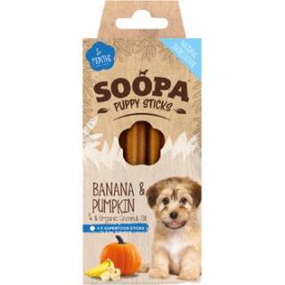 Dentální tyčinky Soopa Puppy s banánem a dýní 100g