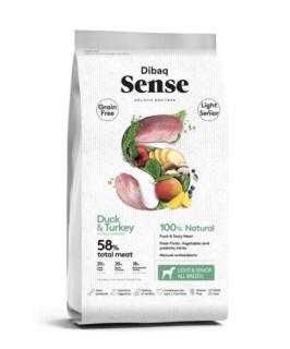 DIBAQ SENSE Grain Free Duck&Turkey Light&Senior 12kg