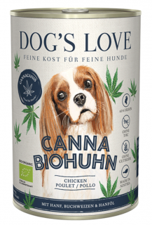 Dog's Love Canna Bio Kuře Adult konzerva 400g