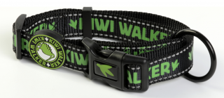 Obojek Kiwi Walker zelená Velikost: L - šířka 3cm, obvod 52-65cm