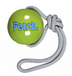 Orbee-Tuff® Ball Fetch s provazem 8cm zelený