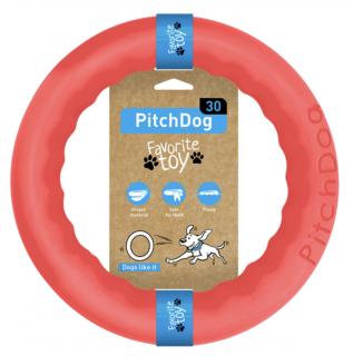 PitchDog tréninkový Kruh pro psy růžový Velikost: 17cm