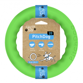 PitchDog tréninkový Kruh pro psy zelený Velikost: 17cm