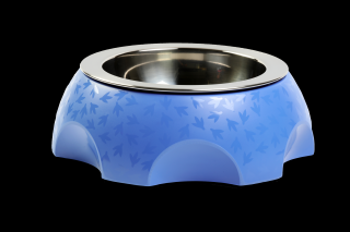 Plastová miska s nerezovým vnitřkem KIWI WALKER Cheese Bowl modrá 9x25,5cm