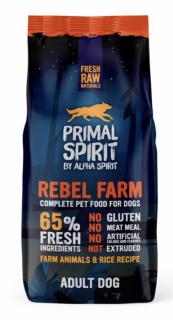 Primal Spirit Dog 65% Rebel Farm Velikost balení: 12kg