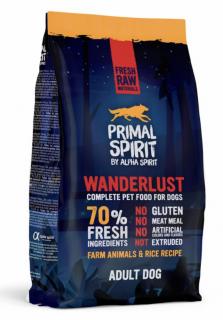 Primal Spirit Dog 70% Wanderlust Velikost balení: 1kg 3+1