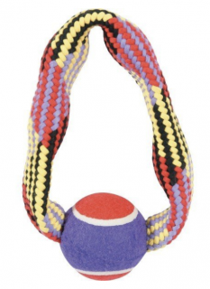 TENNIS BALL ROPE kruh 23cm Zolux