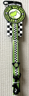 Vodítko Kiwi Walker RACING zelená Velikost: L - šířka 2,5cm, délka 150cm
