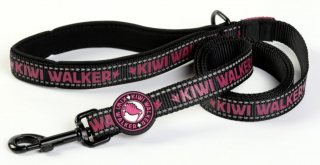 Vodítko Kiwi Walker růžová Velikost: M - šířka 2,5cm, délka 150cm