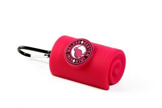 Zásobník Kiwi Walker na sáčky na exkrementy růžový 9cm