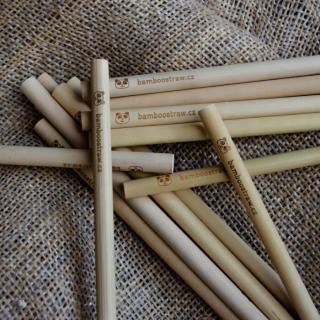 3 bambusová brčka