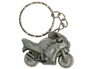 Klíčenka motorky z kovu