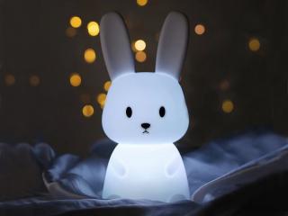 Barevná noční lampička králíček Bing
