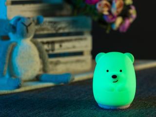 Hrající noční lampička medvídek