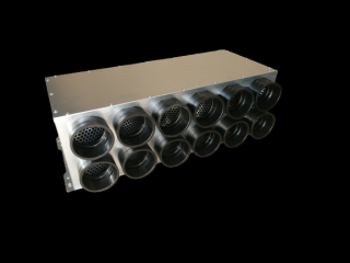 Rozdělovací box přímý 12x90/200 samotěsnící izolovaný