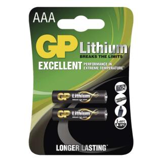 Lithiové baterie GP HR03 (AAA, mikrotužka)