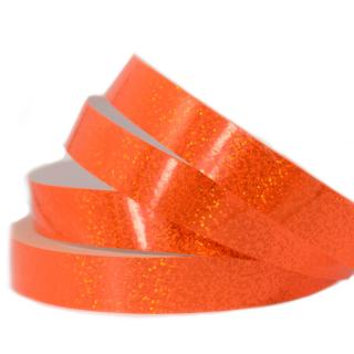 Flitrové pásky / Sequin / 19 mm 11 m, Fluorescenční oranžová