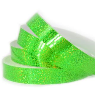 Flitrové pásky / Sequin / 19 mm 11 m, Fluorescenční zelená