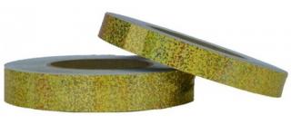 Flitrové pásky / Sequin / 19 mm 11 m, Zlatá