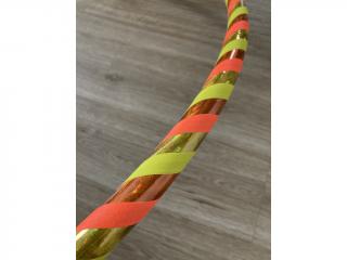 HULA HOOPY PRO DĚTI SKLADEM (různé druhy) Oranžovo-zlatá, 80 cm