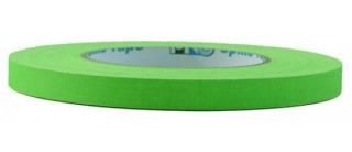 Protiskluzové pásky / Gaffer tapes 6, 12, 24 mm 12 mm, Světle zelená