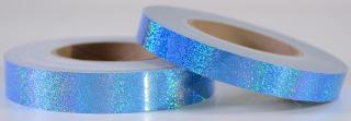 Třpytivé pásky / Hologlitter / 19 mm Blankytně modrá, 45,7 m (150 feet)