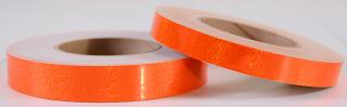 Třpytivé pásky / Hologlitter / 19 mm Oranžová fluorescenční, 11 m
