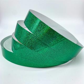 Třpytivé pásky / Hologlitter / 19 mm Tmavě zelená, 45,7 m (150 feet)