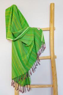 Osuška Peshtemal Retro (95 x 180 cm) - zelená
