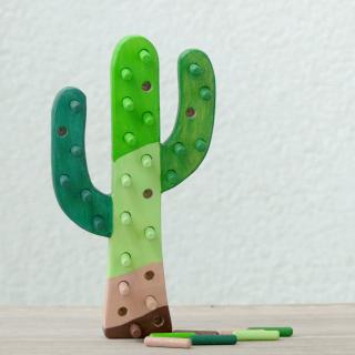 Kolíková vkládačka - kaktus