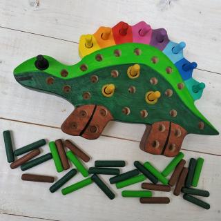 Kolíková vkládačka - Stegosaurus