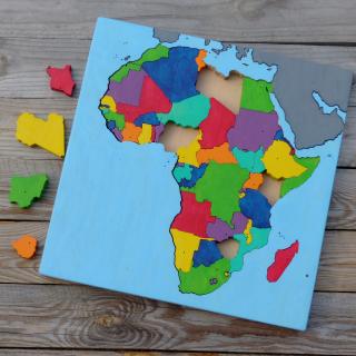 Puzzle mapa - Afrika