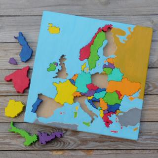 Puzzle mapa - Evropa